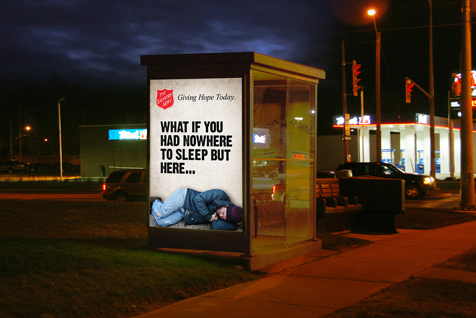 Salvation Army billboard